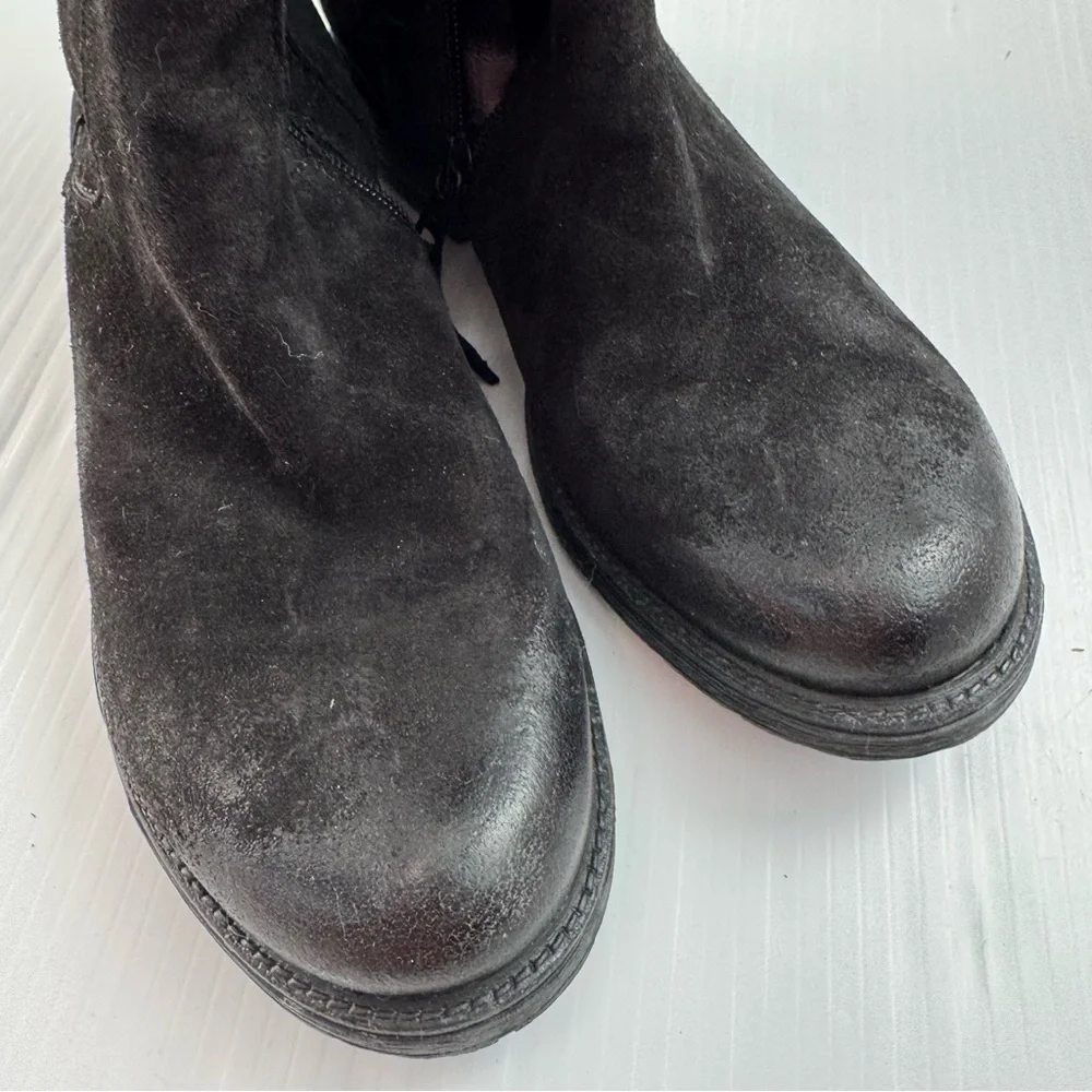 🆕 Miz Mooz Black Over the Knee suede leather Boots size 39 (8.5-9 US) NWOT